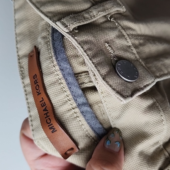 Michael Kors Lightweight Cotton Slim Fit Chino Trousers - Picture 7 of 11